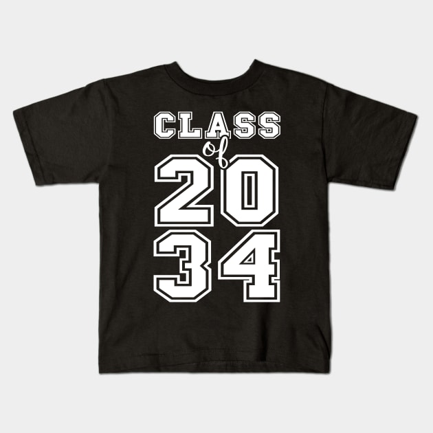 Class Of 2034 Shirt Pre-K Graduate Preschool Graduation Kids T-Shirt by Charaf Eddine